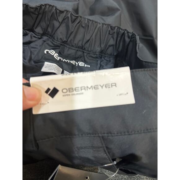 Obermeyer Womens Keystone Ski Pant Black Size 14 Short NWT High Rise Relaxed Fit - Picture 14 of 15